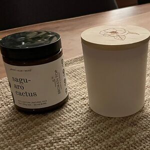 Lot of 2 candles Broken Top Saguaro Cactus & Crave Co Midnight Citrus